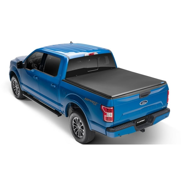 Lund Genesis Tri-Fold Soft Folding Truck Bed Tonneau Cover Fits 2022 - 2023 Nissan Frontier 6' Bed( 73.3") Clearance