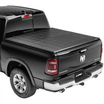 Lund Genesis Tri-Fold Soft Folding Truck Bed Tonneau Cover Fits 2016 - 2023 Nissan Titan w/track system 5' 7" Bed( 67")