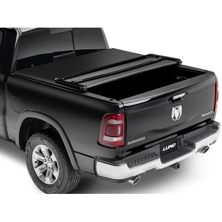 Lund by RealTruck Genesis Elite Tri-Fold Soft Folding Truck Bed Tonneau Cover | 95890 | Compatible with 2005 - 2021 Nissan Frontier (with factory side bed rail caps only) 5' Bed( 59.5")