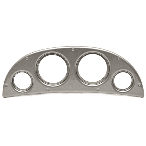 Lund Boat Blank Gauge Panel | 16 7/8 x 6 1/4 Inch Gray Plastic