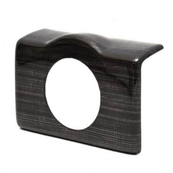 Lund Boat Blank Gauge Panel 2249687 | 6 5/8 Inch Black Faux Woodgrain