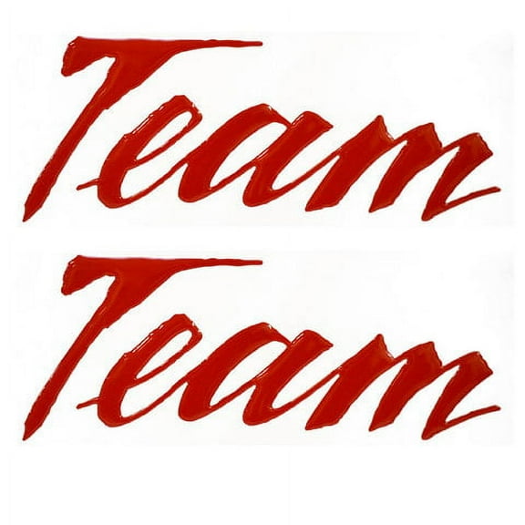 Lund Boat Brand Decal Set 2083398 | Team 10 x 4 Inch 2PC Raptor Red