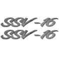thumbnail image 1 of Lund Boat Decal 1986387 | SSV-16 Black Silver 10 3/8 Inch (Pair), 1 of 2