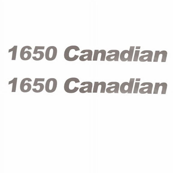 Lund Boat Decal 2007490 | 1650 Canadian Silver 15 x 1 1/2 Inch (Pair)