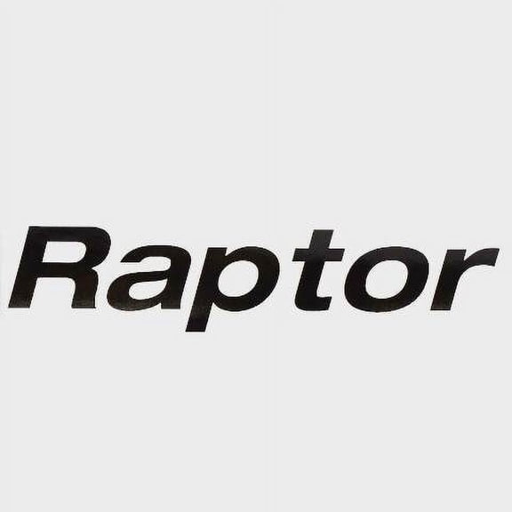 Lund Boat Decal 2340051 | Raptor 9 x 2 Inch Glossy Black Vinyl