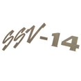 thumbnail image 1 of Lund Boat Decal | SSV-14 Metallic Emblem Sticker, 1 of 2