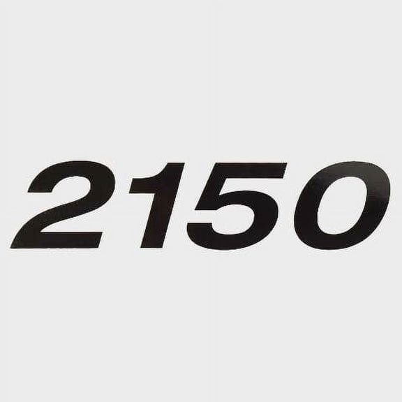 Lund Boat Decal Sticker 2340034 | 2150 Black Vinyl 6 3/8 x 1 1/2 Inch