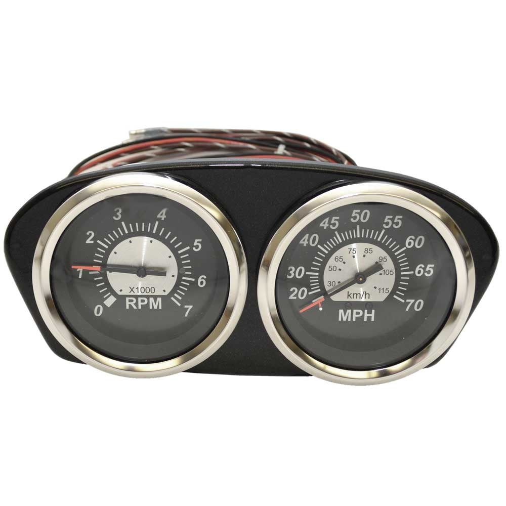 Lund Boat Gauge Dash Panel Speedometer Tachometer 8 3/4 x 4 Inch