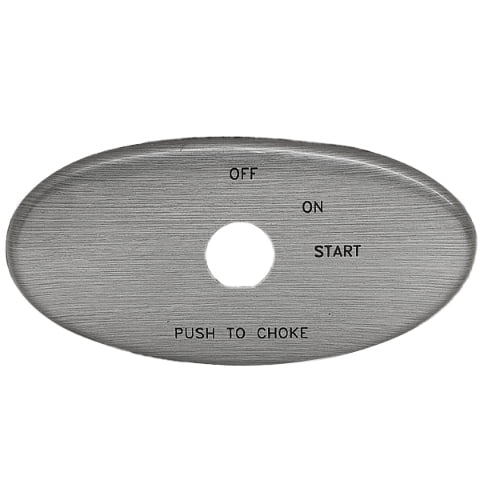 Lund Boat Ignition Panel Blank 2006372 | 5 5/8 x 2 7/8 Inch Gray