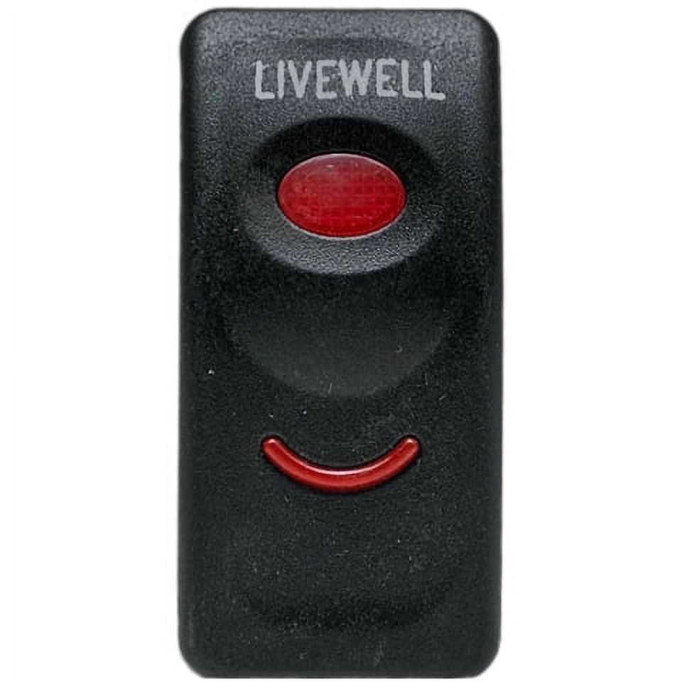Lund Boat Livewell Rocker Switch Plate 2006115 Black Plastic 2 Inch