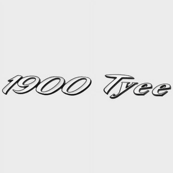 Lund Boat Raised Emblem Decal 2089215 | 1900 Tyee 14 1/4 Inch Silver Sticker