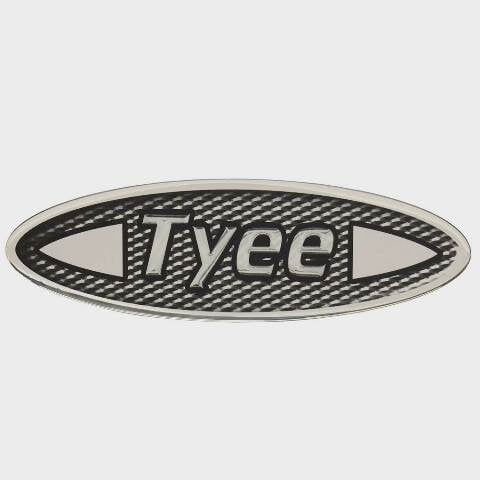 Lund Boat Raised Emblem Decal 2128100 | Tyee Logo Sticker Silver Black