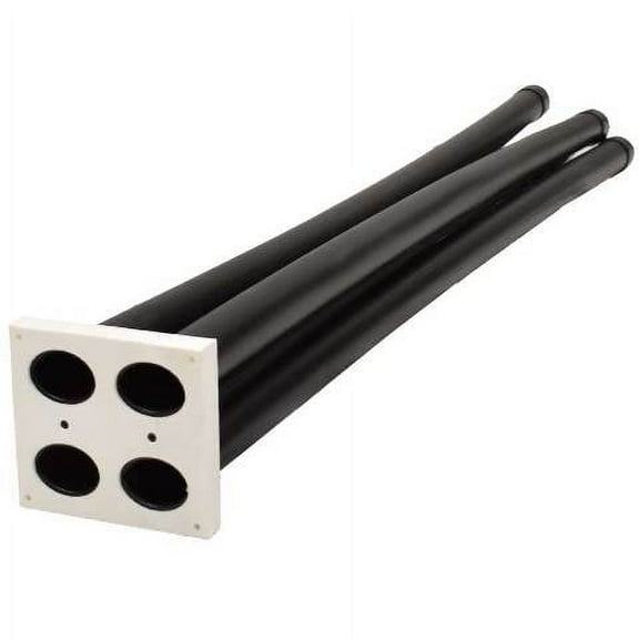 Lund Boat Rod Holder 2133513 | 4 Tube 47 5/8 Inch Black White