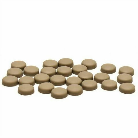 Lund Boat Snap Caps 1990569 | 5/8 Inch Tan Plastic (Set of 25)