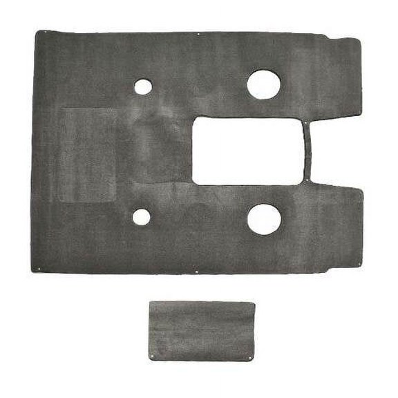 Lund Boat Snap-In Carpet Mats 2255060 | Cut Pile Ash Gray (2PC)