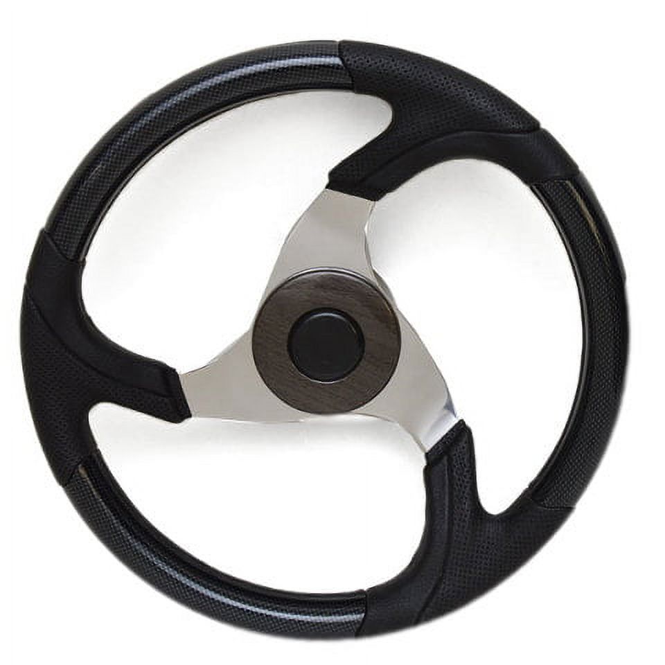 Lund Boat Steering Wheel 1987440 14 Inch Silver Black