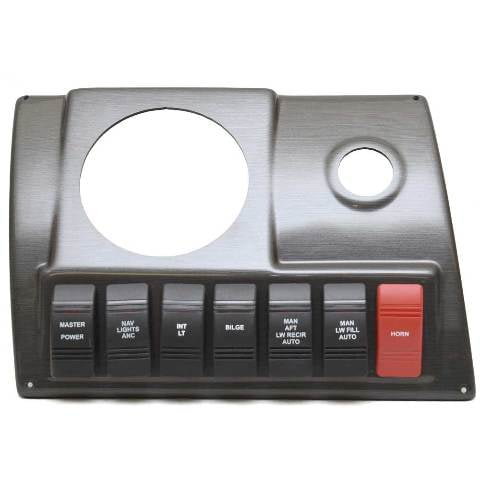 Lund Boat Switch Panel 2249317 | Pro V 9 3/4 x 6 3/4 Inch Dark Gray