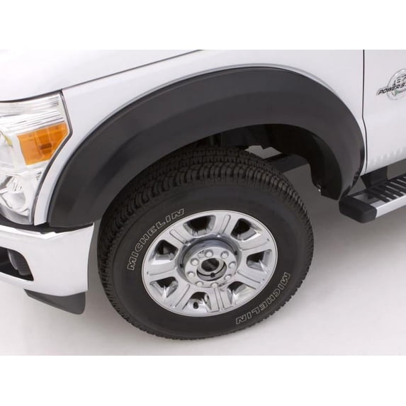 Lund EX314SB Elite Series Black Extra Wide Style Standard Rear Fender Flare - 2 Piece Fits select: 2011-2016 FORD F250, 2011-2016 FORD F350