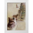 thumbnail image 1 of Lund, Denton 11x14 White Modern Wood Framed Museum Art Print Titled - Song Of The White Wolf, 1 of 4