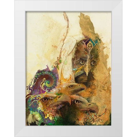 Lund, Denton 12x14 White Modern Wood Framed Museum Art Print Titled - The Watchers