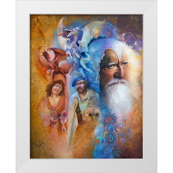 Lund, Denton 20x24 White Modern Wood Framed Museum Art Print Titled - Merlins World