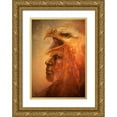 thumbnail image 1 of Lund, Denton 23x32 Gold Ornate Wood Framed with Double Matting Museum Art Print Titled - War Eagle, 1 of 4
