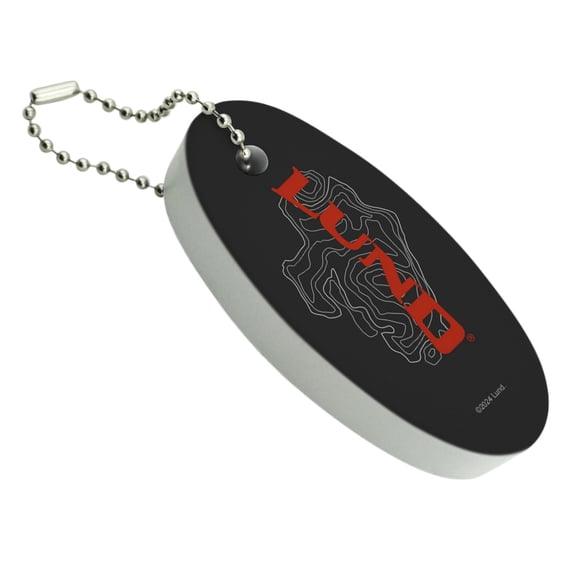 Lund Fish Finder Logo Floating Keychain Oval Foam Fishing Boat Buoy Key Float