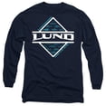 thumbnail image 1 of Lund In the Water Unisex Adult Long-Sleeve T Shirt, Navy, Large, 1 of 3