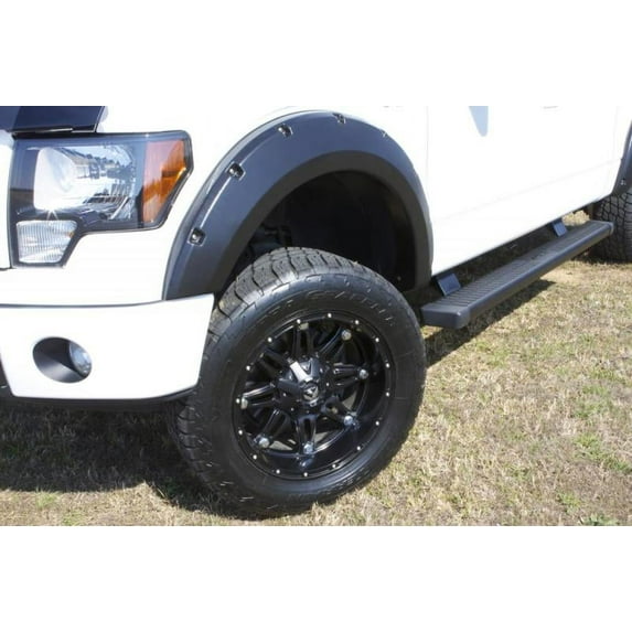 Lund RX113-2SB Elite Series Black Rivet Style Standard Fender Flare - 2 Piece