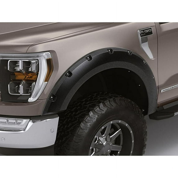 Lund By Realtruck 07-14 GMC Sierra 2500 RX-Rivet Style Textured Elite Series Fender Flares - Black (2 Pc.) Compatible with Select: 2007 GMC New Sierra Clearance