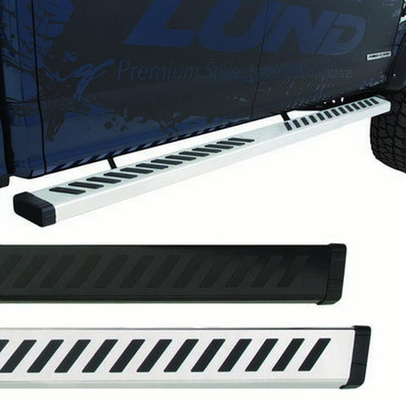 Lund By Realtruck Summit Ridge 2.0 Running Boards (Black) - 28565021 Compatible with Select: 2015-2018 Chevrolet Silverado K1500 LT, 2014 Chevrolet Silverado K1500