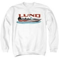 thumbnail image 1 of Lund Red Boat Unisex Adult Crewneck Sweatshirt, White, X-Large, 1 of 4