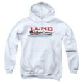 thumbnail image 1 of Lund Red Boat Youth Kids Boy/Girls Pull-Over Hoodie, White, Medium, 1 of 4