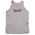 thumbnail image 1 of Lund Retro Logo Unisex Adult Tank Top, Athletic Heather, Large, 1 of 3