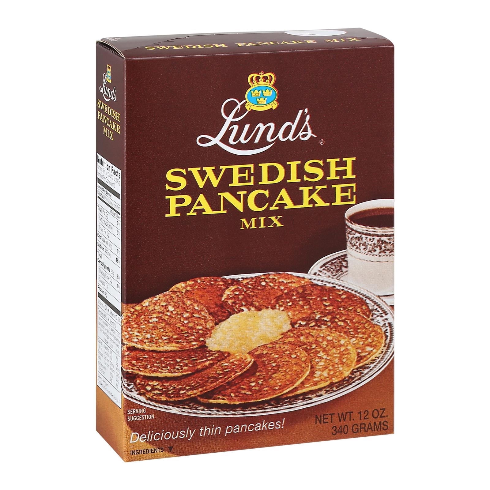 Lund's - Swedish Pancake Mix, Case Of 12, 12 Oz