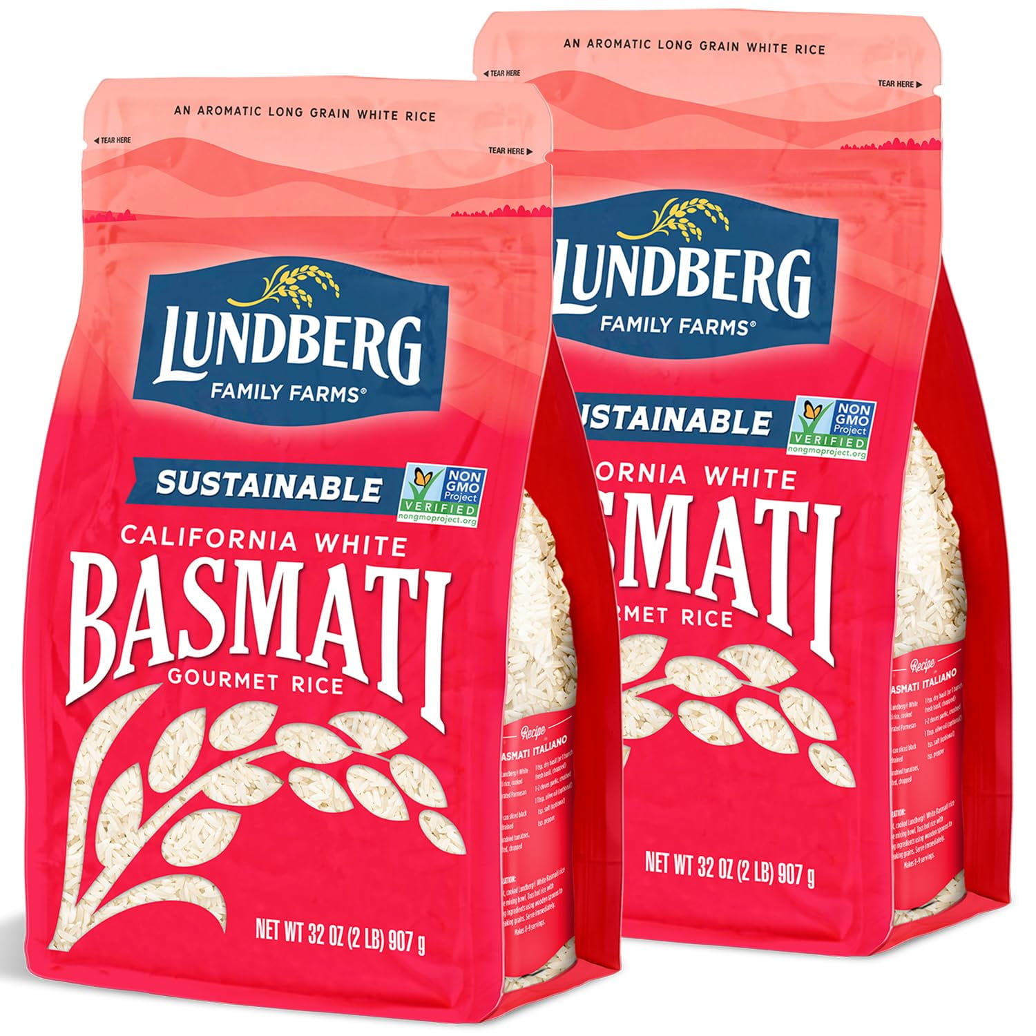 Lundberg Basmati Rice, Long Grain White Rice NonSticky, Fluffy