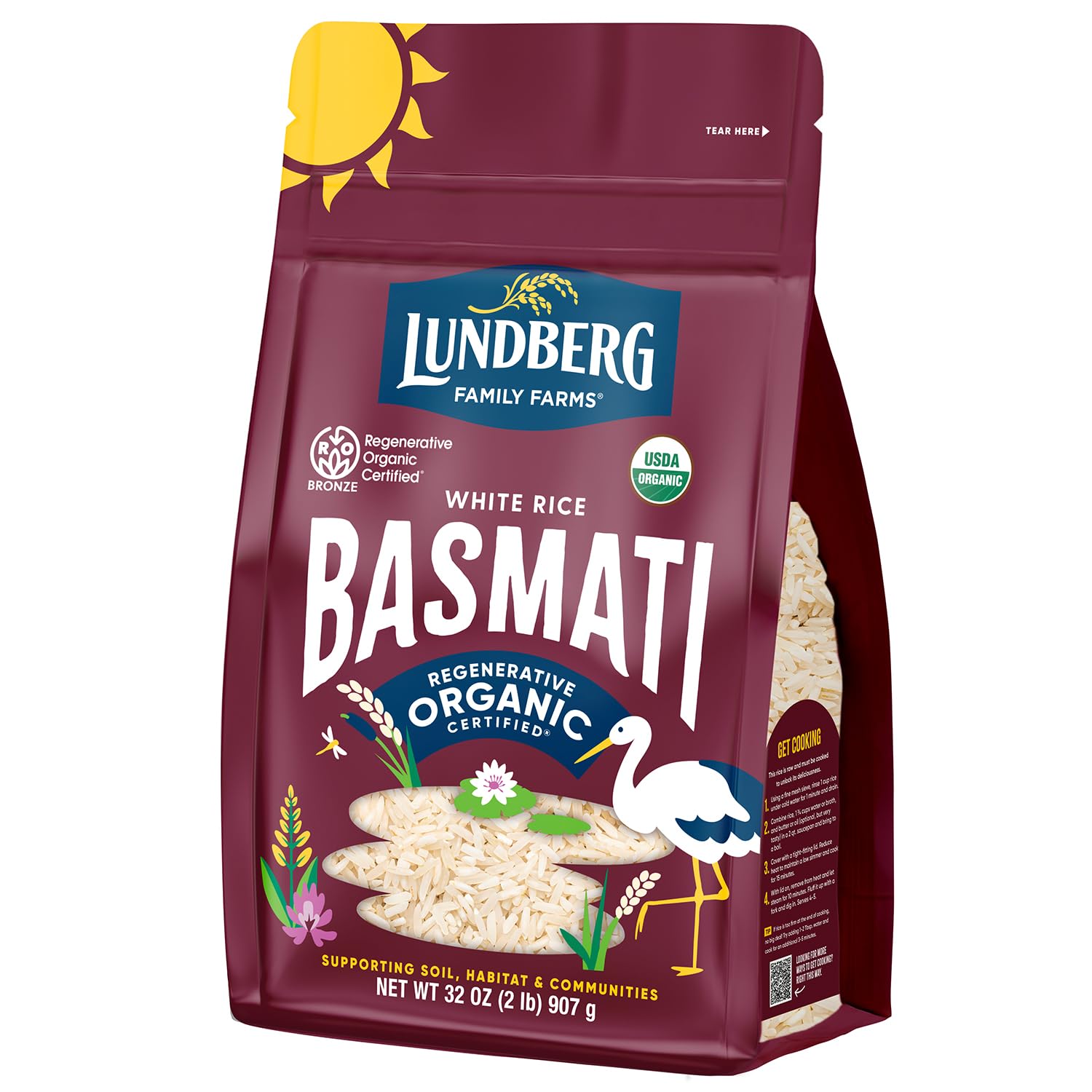 Lundberg Basmati Rice, Organic Long Grain White Rice NonSticky
