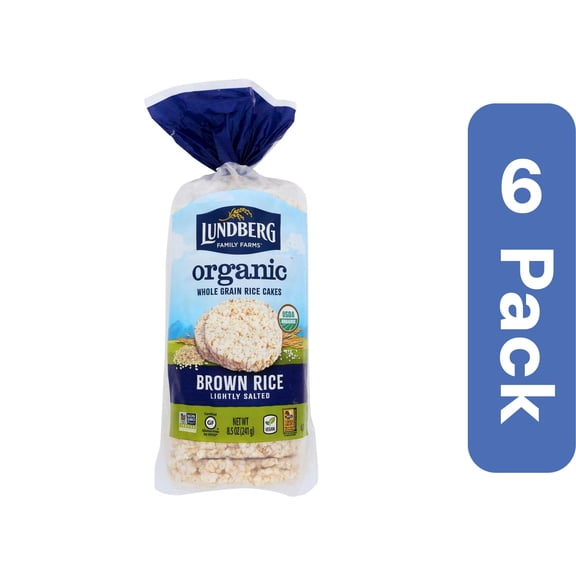 Lundberg Brown Rice Cake Organic 8.5 oz (Pack Of 6)