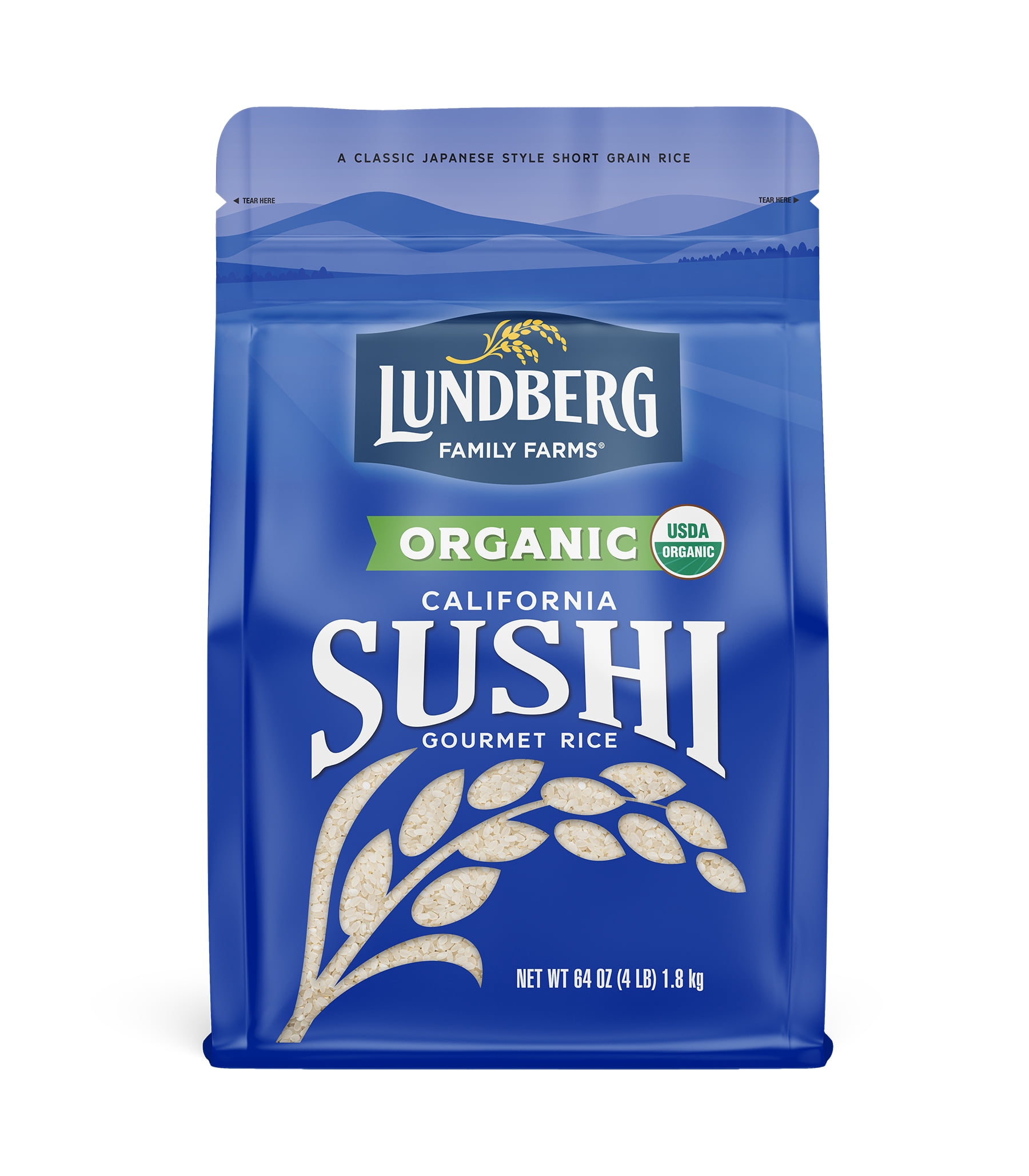 Lundberg Family Farms Sushi White Rice 64 oz