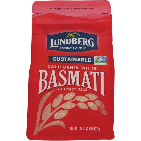 Lundberg California White Basmati Gourmet Rice, 32 oz (907 g)