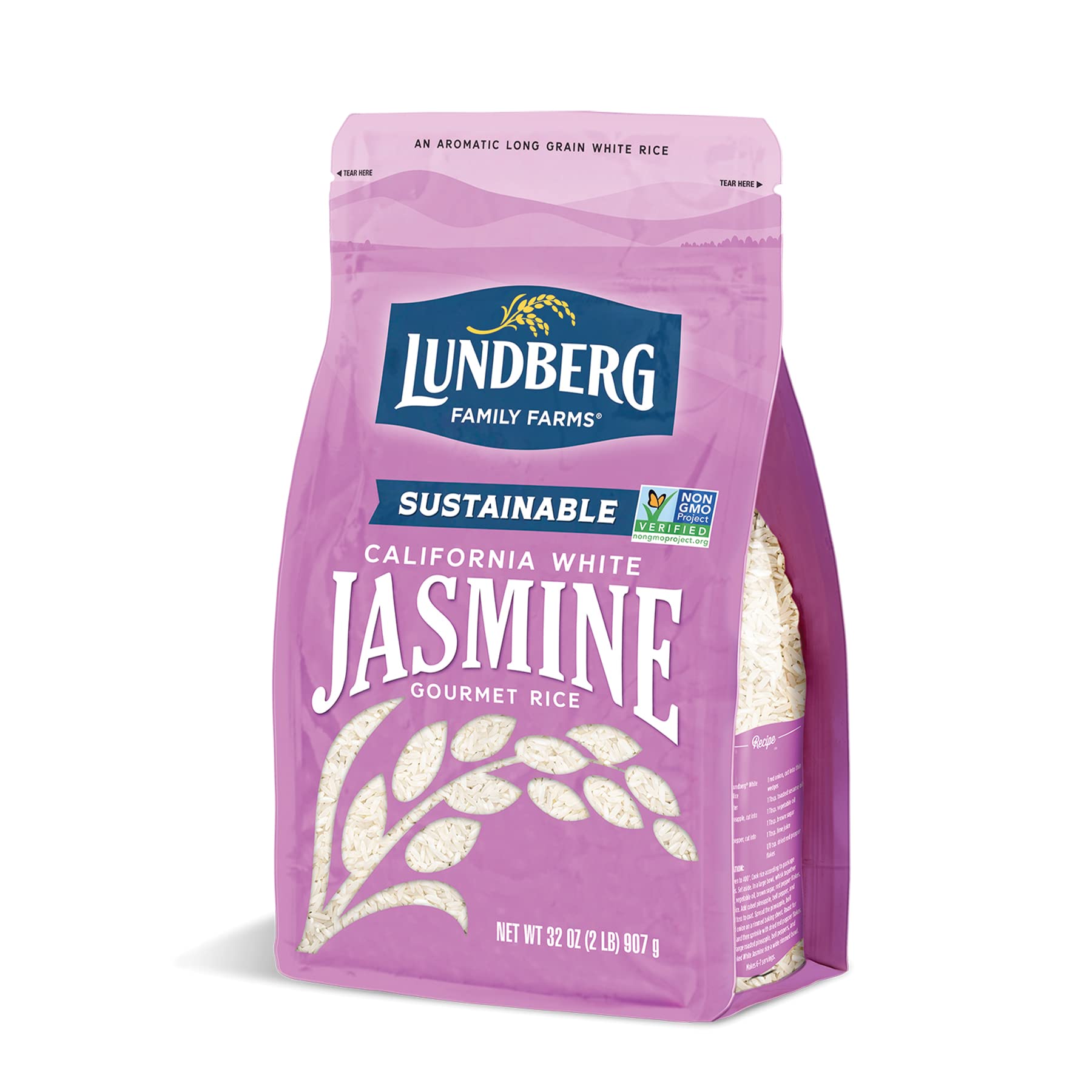 Lundberg Family Farms - California White Jasmine Rice, Floral Scent
