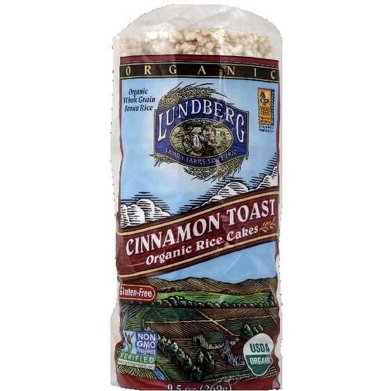 Lundberg Family Farms Cinnamon Toast Organic Rice Cakes, 9.5 oz