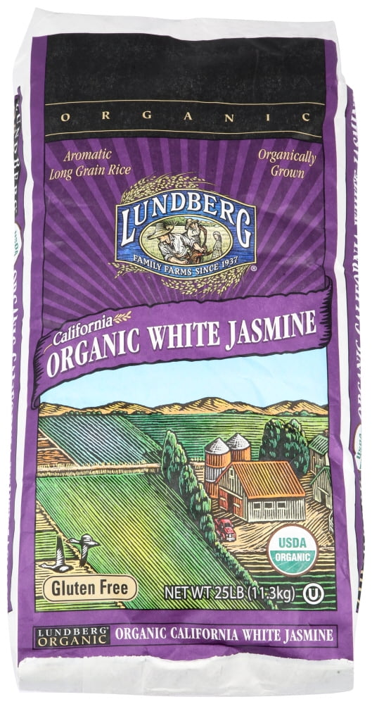 Lundberg Family Farms Organic Jasmine White Rice, 7 Lbs