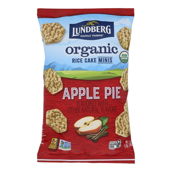 Lundberg Family Farms Organic Rice Cake Minis - Apple Pie - 6ct