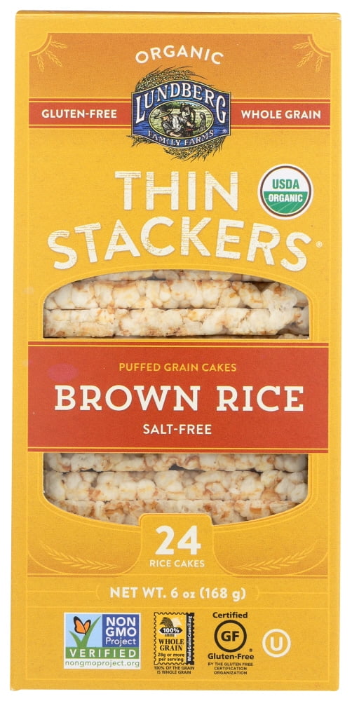 Lundberg Family Farms Organic Salt-Free Thin Brown Rice Cakes 6 oz