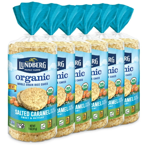 Lundberg Family Farms Organic Salted Caramel Rice Cakes (6 count)