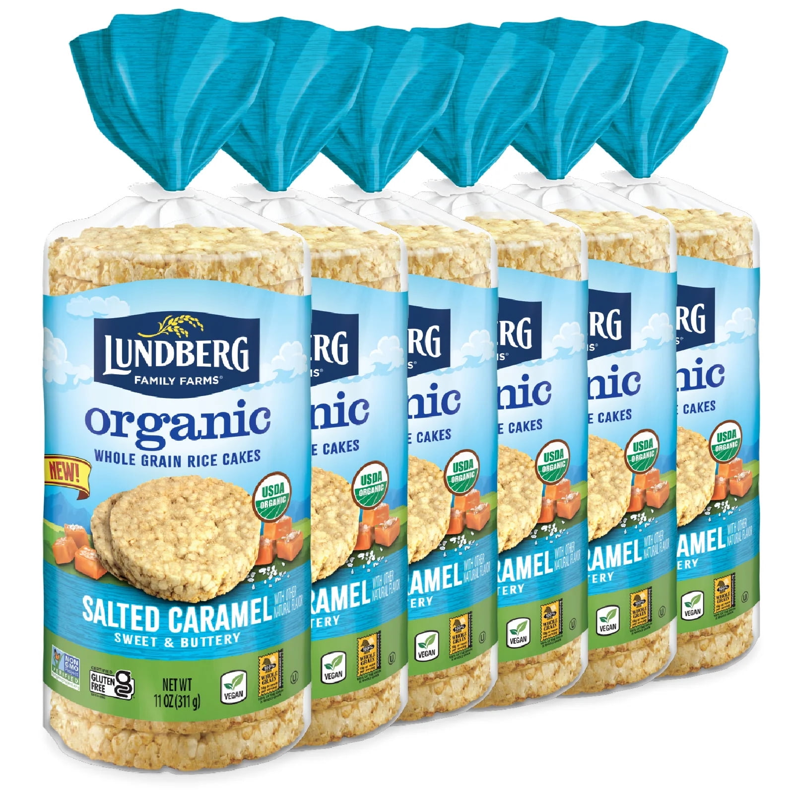 Lundberg Family Farms Organic Salted Caramel Rice Cakes (6 count)