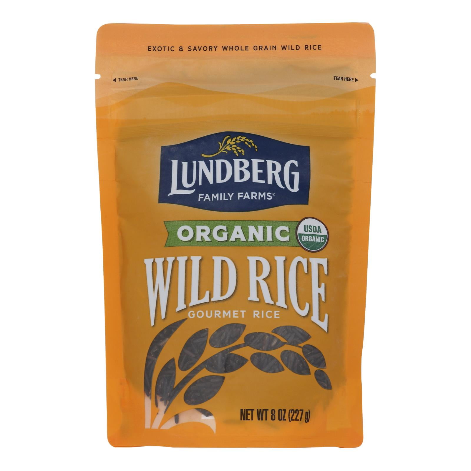 Lundberg Family Farms Organic Wild Rice - Case of 6 - 8 oz.