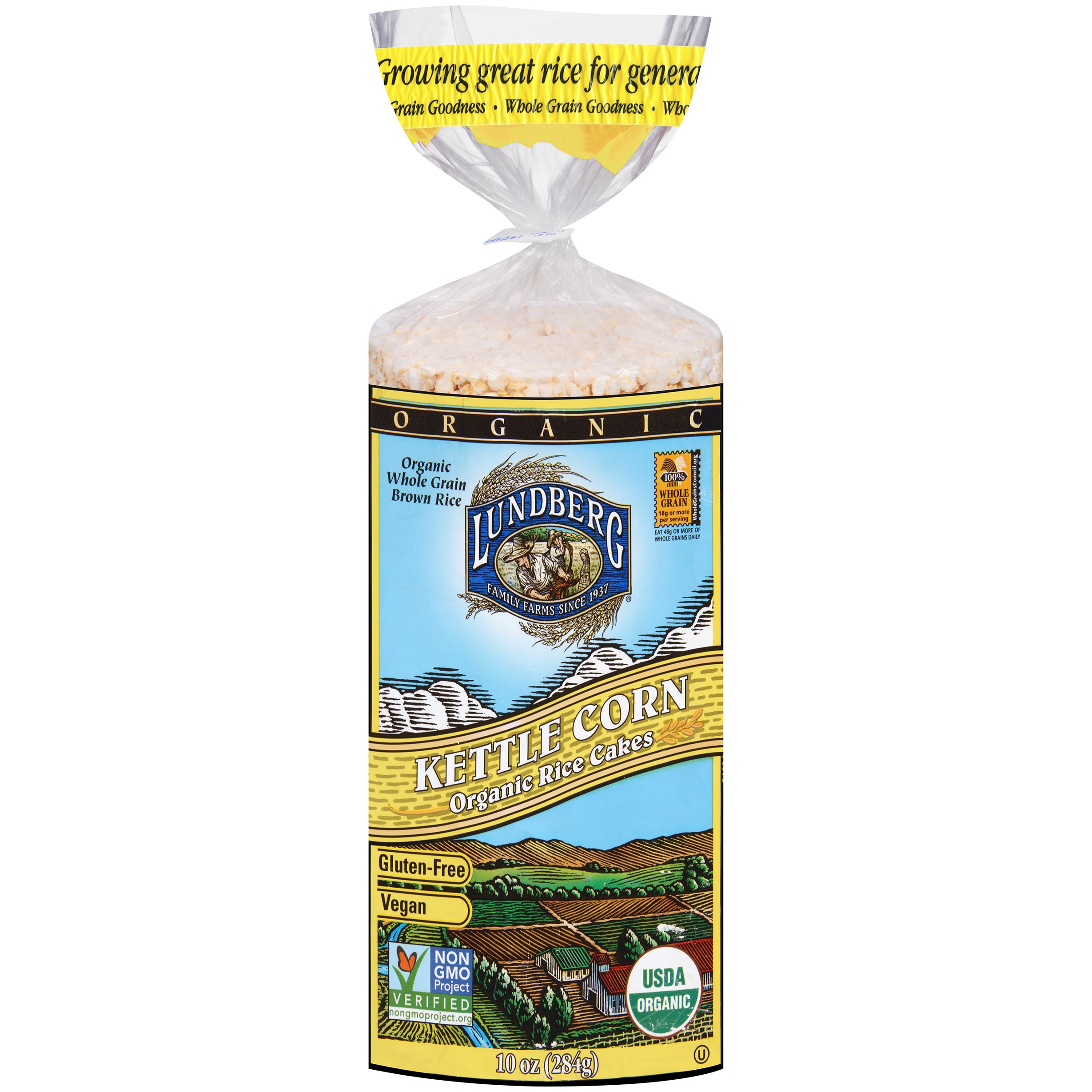 Lundberg Family Farms Rice Cake Brn Kettle, 10 Oz