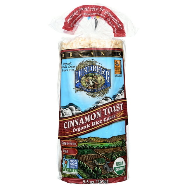 Lundberg Family Farms Rice Cake Cinnamon Toast, 9.5 Oz